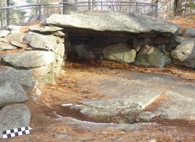 America's Stonehenge Triangle Storage Chamber