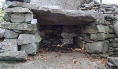 America's Stonehenge Square Storage Chamber