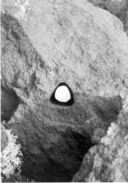 Top Cross sectional View of Triangular Quarry Drill Hole