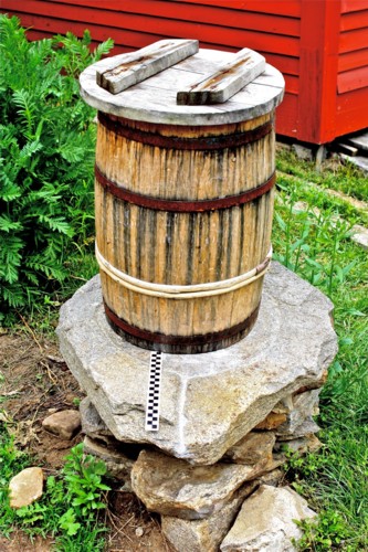 Lye Stone Old Sturbirgde Village (OSV) with leaching barrel