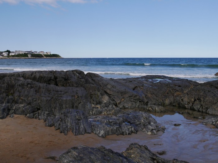 Hampton Beach NH Bedrock Outcrop