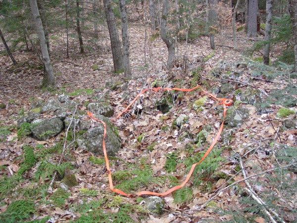 Northwood State Park NH Native American Stone Cairn with Depression Feature