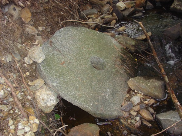 Northwood State Park NH - Stone Slab with Cut Hole