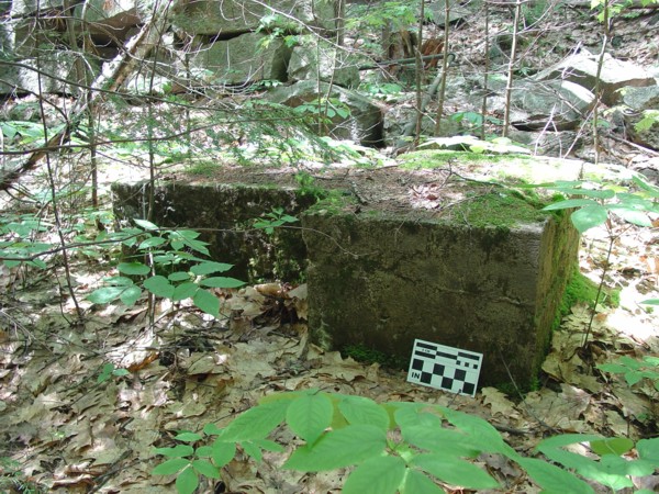 Concrete base for quarry air compressor Amherst NH