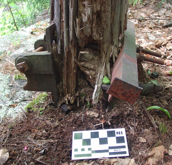 Base of Patch Hill Quarry Derrick Amherst NH