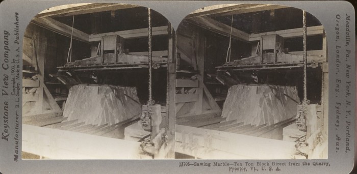 Sawing Marble - Quarry Proctor VT