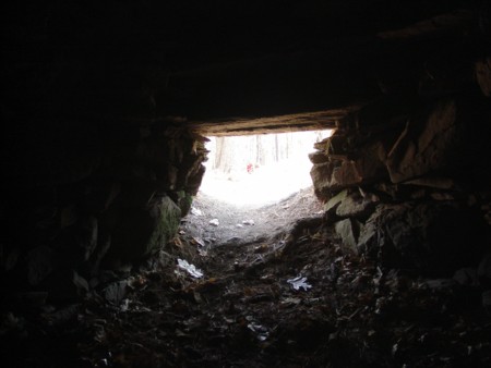 Thompson CT Corbelled Stone Chamber - Inside looking out