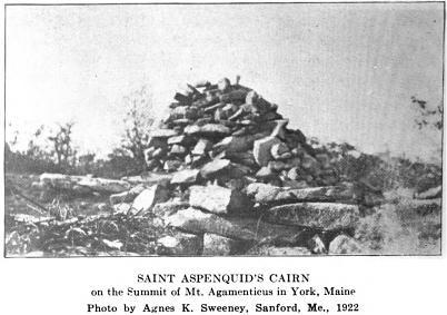 Mount Agamenticus summit cairn 1922