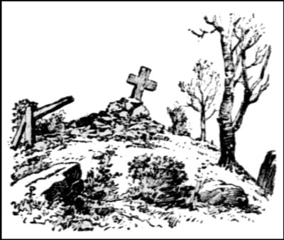 Saint Aspinquid grave romanticized drawing 1899