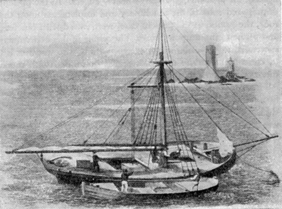 Coastal Lighter Vessel Used to Transport Quarried Stone