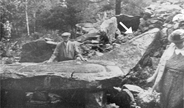 William Goodwin & Large Grooved Stone America's Stonehenge